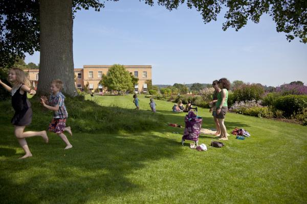 Children playing at Killerton garden